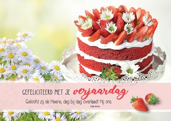 Gefeliciteerd met je verjaardag - wenskaart Bijbeltekst SV