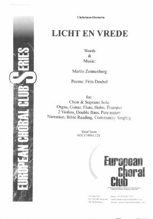Licht en vrede - Tweedehands notenschrift