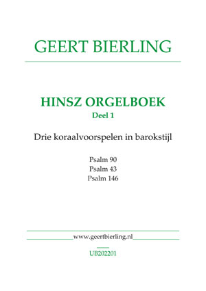 Hinsz Orgelboek (1) - Notenschrift